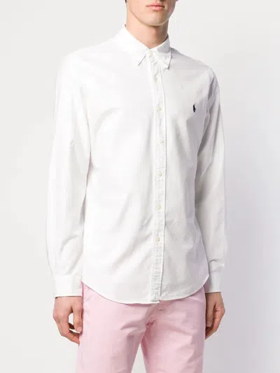 Polo Ralph Lauren Long Sleeve Sport Shirt In White