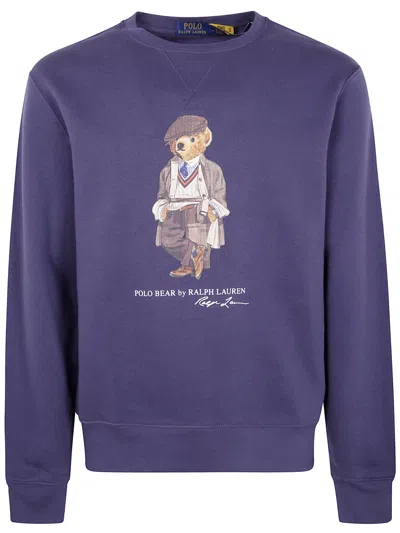 Polo Ralph Lauren Long Sleeve Sweatshirt In Blue