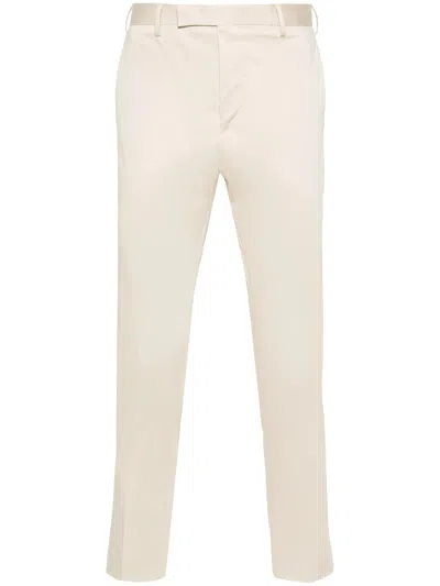 Pt Torino Dieci Chino Trousers In White