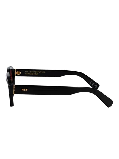 Retrosuperfuture Caro Rectangle-frame Sunglasses In Black