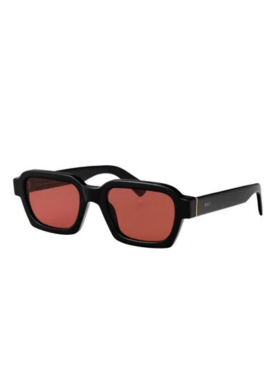 Retrosuperfuture Caro Rectangle-frame Sunglasses In Black