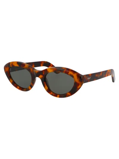 Retrosuperfuture Spotted Ana Acetate Sunglasses In Brown