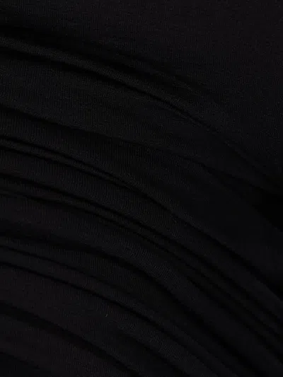Rick Owens Jersey Ls Prong In Black