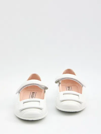 Roger Vivier Low Mary Janes Ballerina In Nappa Leather In Multi