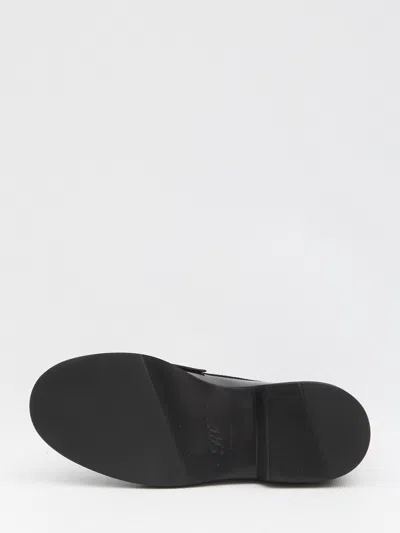 Roger Vivier Polished Calfskin Loafers With Metallic Buckle Detail In Multi