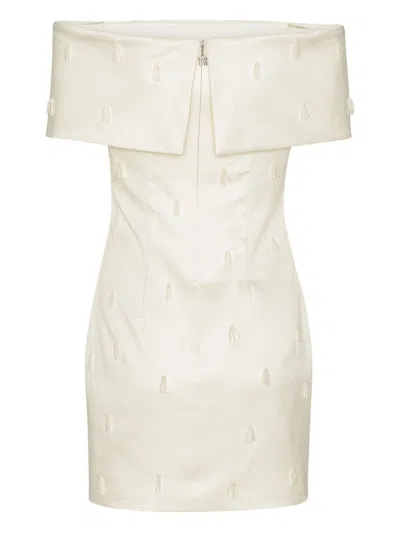 Rotate Birger Christensen Rotate Birgerchristensen Beaded Mini Dress In White