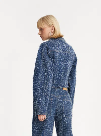 Rotate Birger Christensen Rotate Birgerchristensen Denim Jacket In Blue