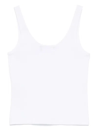 Rotate Birger Christensen Rotate Birgerchristensen Logo Tank Top In White