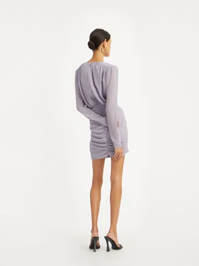Rotate Birger Christensen Rotate Birgerchristensen Ruffled Crepe Mini Dress In Purple