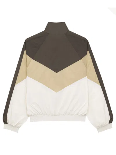 Saint Laurent Blouson In Wrinkled Nylon In Neutral