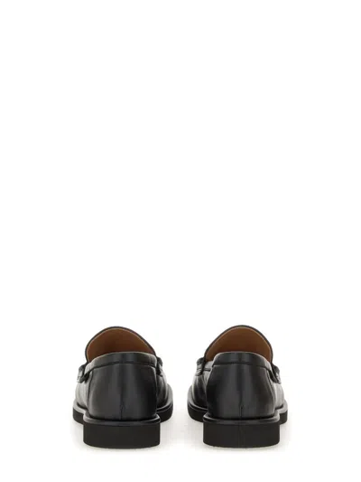 Stella Mccartney Black Recycled Cotton Loafers In Black