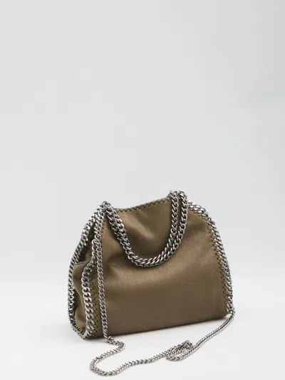 Stella Mccartney Army Green Shaggy Deer Mini Falabella Handbag