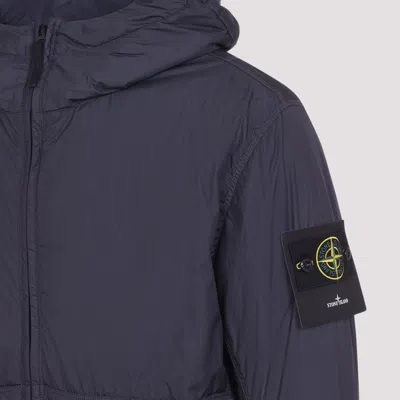 Stone Island Crinkle Reps Ny Light Puffer Jacket In Blue