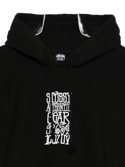 Stussy Cotton Blend Hoodie In Black