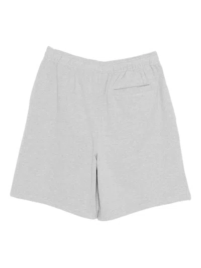 Stussy Grey Heavy Jersey Shorts In Green