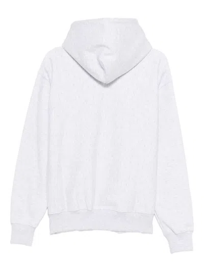 Stussy Grey Knit Cotton Sweater In White