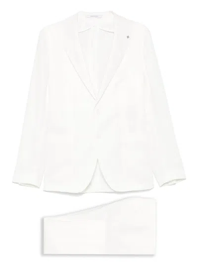Tagliatore Single-breasted Dress In White