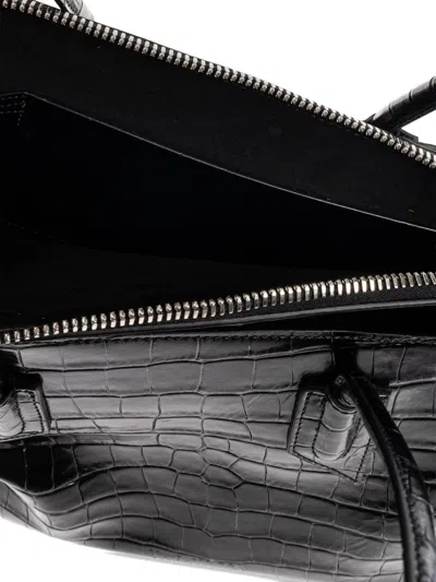 Attico Medium La Passeggiata Embossed Bag In Black