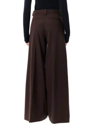 The Latest C-alma Wide-leg Brown Tailored Trousers