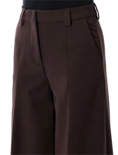 The Latest C-alma Wide-leg Brown Tailored Trousers