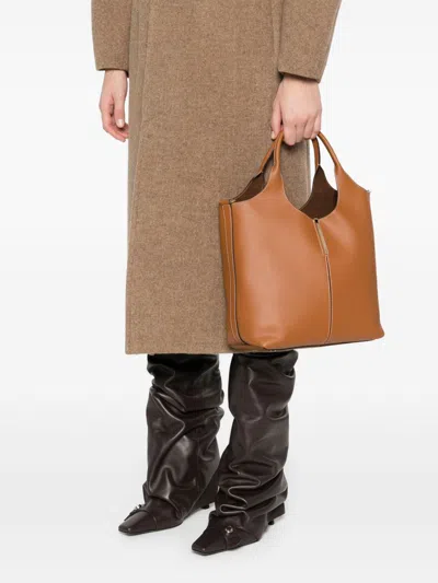 Tod's Small Leather Tote Shopping Bag