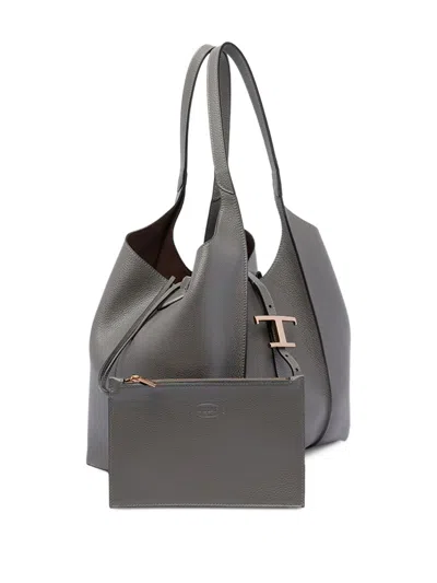 Tod's T Timeless Mini Leather Shopping Bag