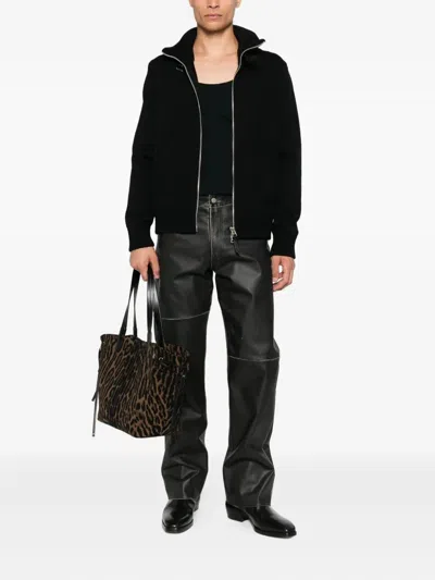 Tom Ford Black Wool Wool Jacket In Black