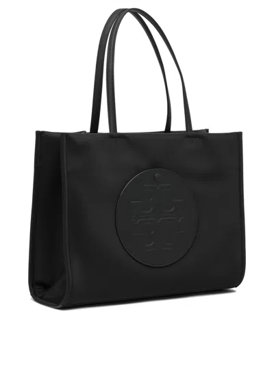 Tory Burch Ella Small Shopper Bag In Black