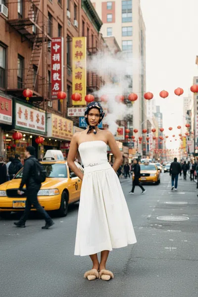 Jessie Zhao New York Double Sided Silk Scarf Midnight Garden