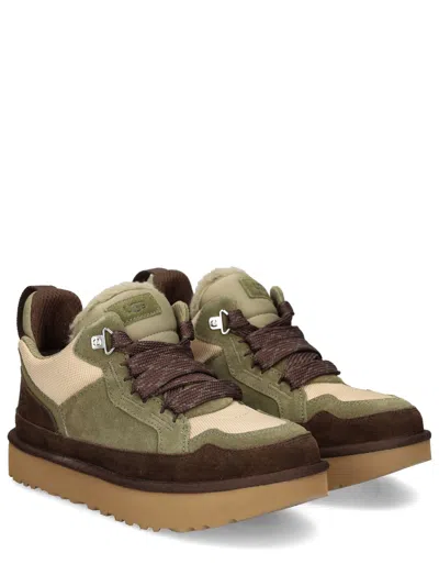 Ugg Lowmel Suede And Nylon Sneakers In Multi