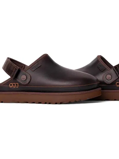 Ugg Leather Slingback Sandals Eva Outsole In Multi