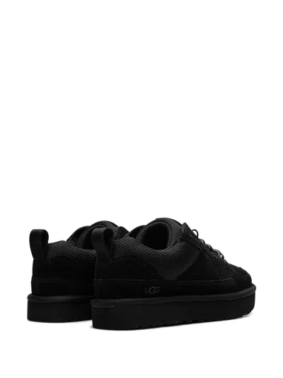 Ugg Black Suede And Mesh Lowmel Sneakers In Black