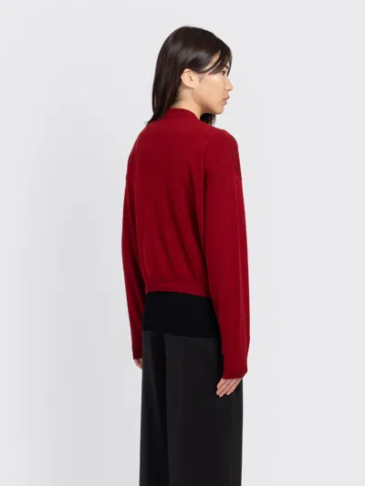 Minimum Assiana Cardigan In Burgundy