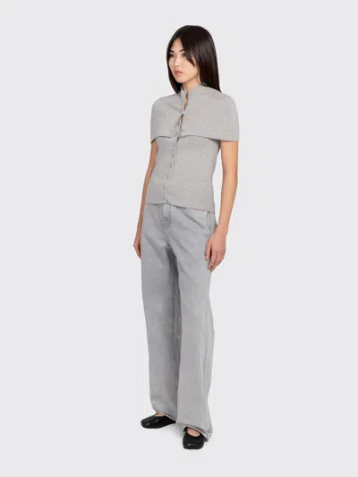 Amomento Cape Top & Bandeau Set In Gray