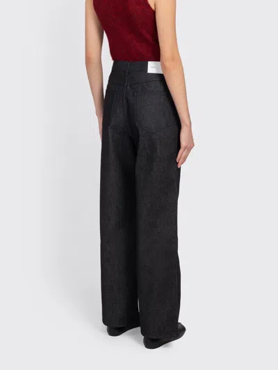 Amomento Color Indigo Denim In Black