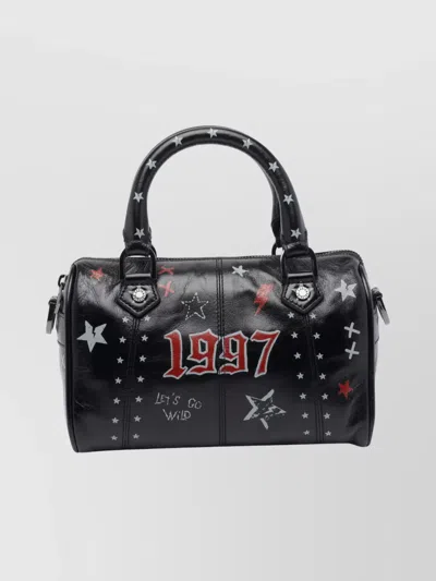 Zadig & Voltaire Womens Black Xs Sunny Vibe Punk Patent-leather Handbag