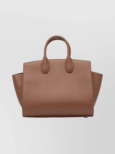 Ferragamo Tote Bag With Top Handle And Strap In Brown