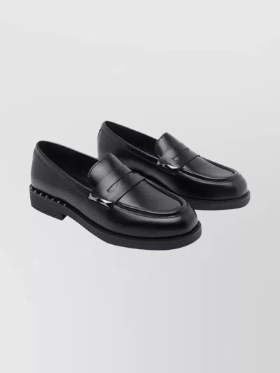 Ash Whisper Studs Black Loafer In Black