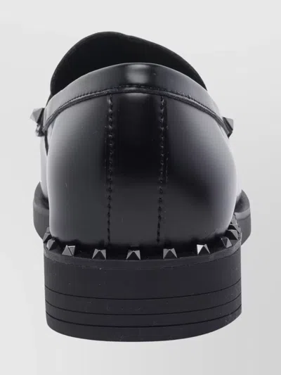 Ash Whisper Studs Black Loafer In Black