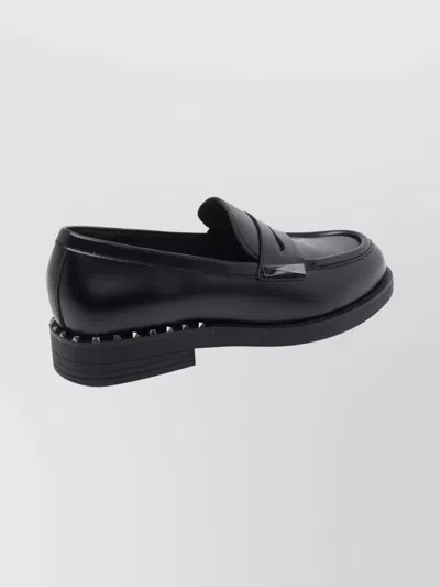 Ash Whisper Studs Black Loafer In Black