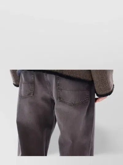 Our Legacy Rider Roundneck Shirt Steel Mohair In Brown