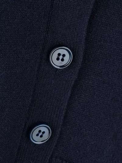 Loewe Button-fastening Asymmetric Cardigan In Blue