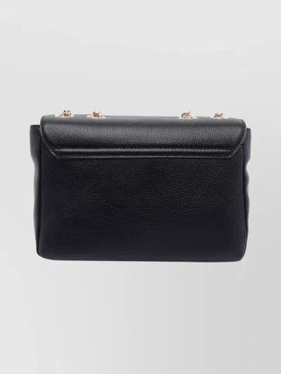 Liu •jo Adjustable Chain Strap Shoulder Bag In Black