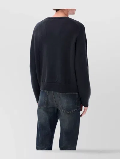 Our Legacy Merino Wool Crewneck Sweater In Black