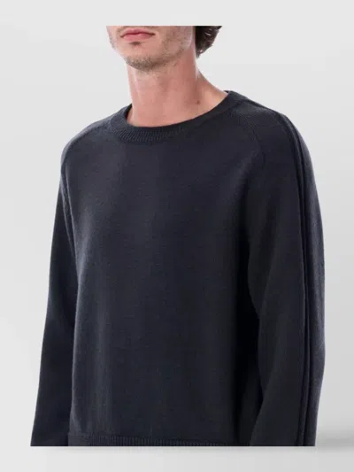 Our Legacy Merino Wool Crewneck Sweater In Black