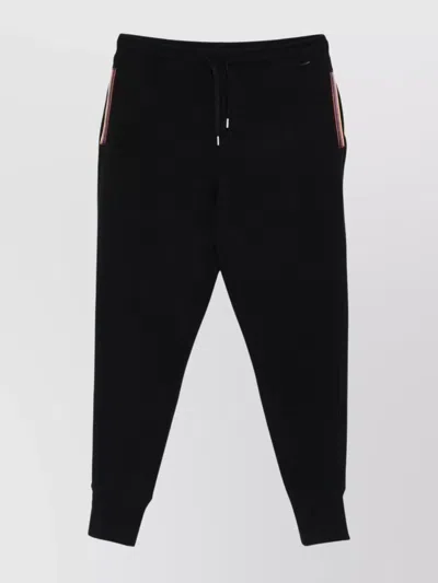 Paul Smith Relaxed Trousers With Drawstring And Pockets In Black