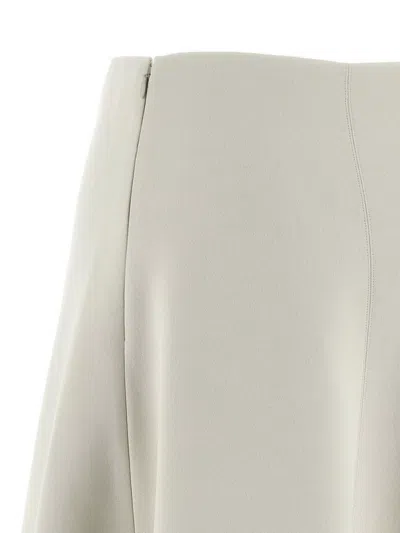 Jacquemus Triangle Midi A-line Skirt High Waist In White
