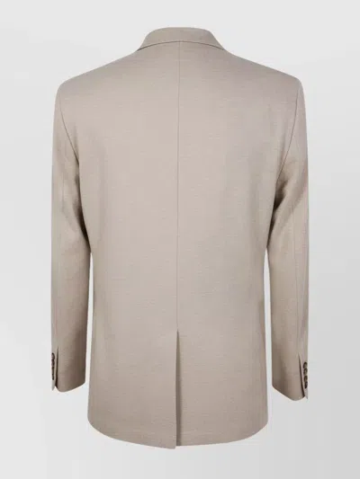 Boglioli Tailored Jacket With Front Pockets And Back Vent In White