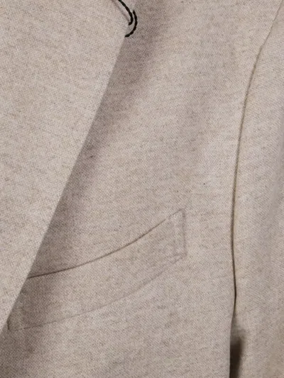 Boglioli Tailored Jacket With Front Pockets And Back Vent In White