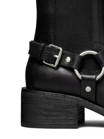 Tory Burch Ankle Boots With Block Heel And Buckle In Black